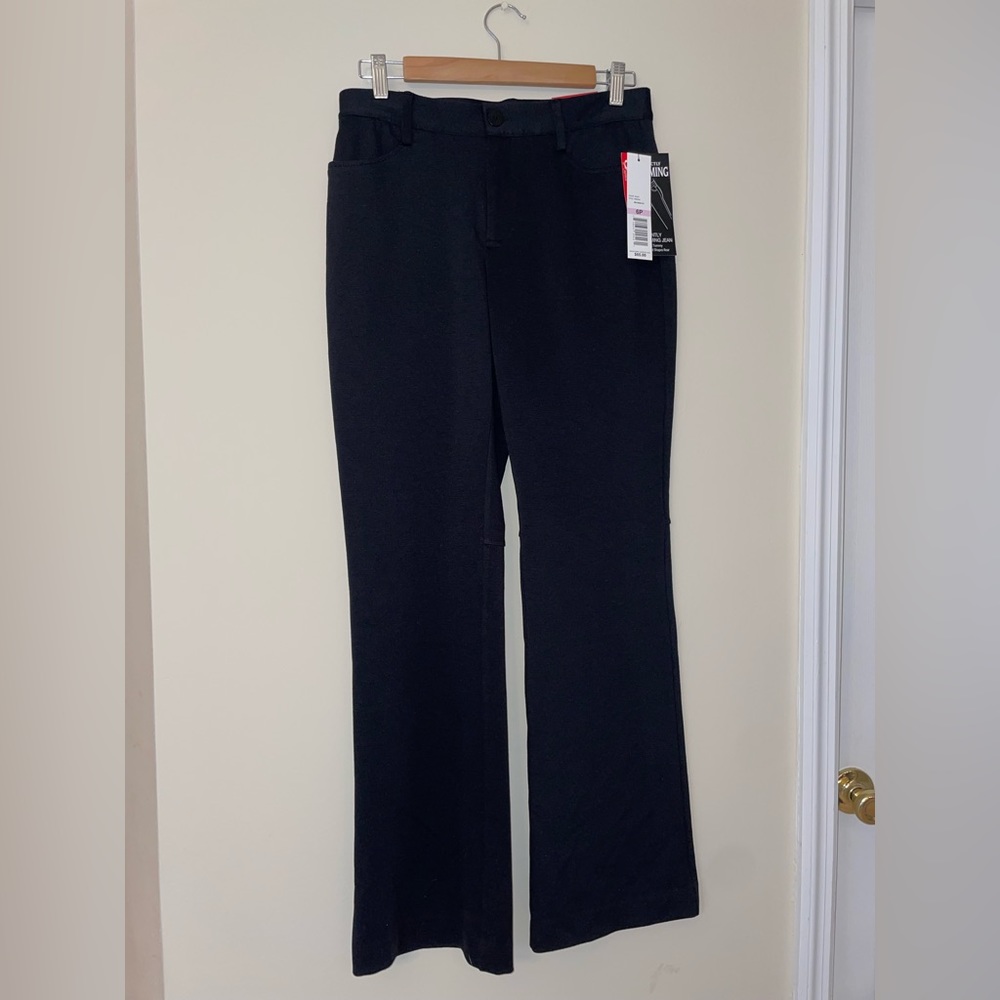 Black flare jeans.